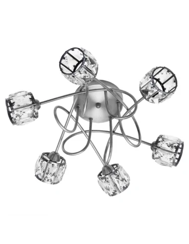 Plafon Esencia Cromo 6xg9 107086020 fabrilamp, Lámparas modernas