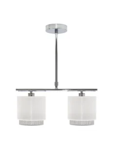 Lampara Kenya 2xe14 Blanca/gris 111052001 fabrilamp, Lámparas modernas