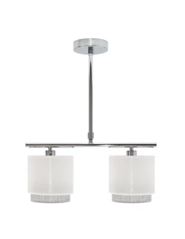 Lampara Kenya 2xe14 Blanca/gris 111052001 fabrilamp, Lámparas modernas