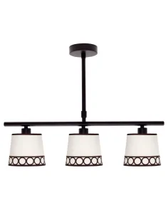 Lampara Dalia 3xe14 Beis/marron 114853002 fabrilamp, Lamparas de techo