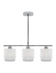 Lampara Kenya 3xe14 Blanca/gris 111053001 fabrilamp, Lámparas modernas