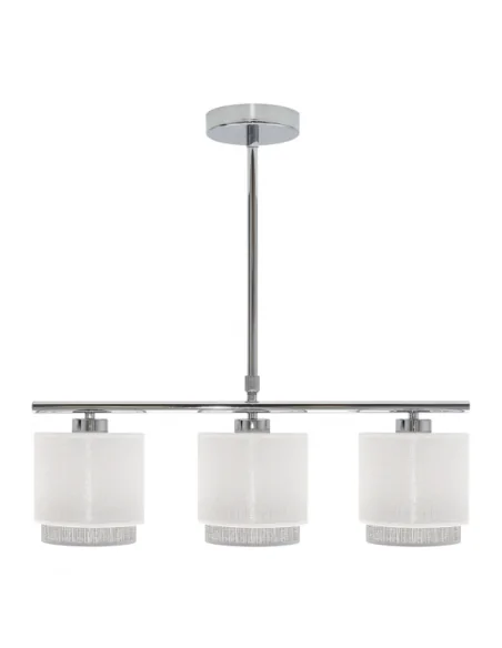Lampara Kenya 3xe14 Blanca/gris 111053001 fabrilamp, Lámparas modernas