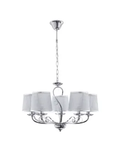 Lampara Sumba 5xe14 Cromo REGx53x53 117955020 fabrilamp, Lamparas de techo