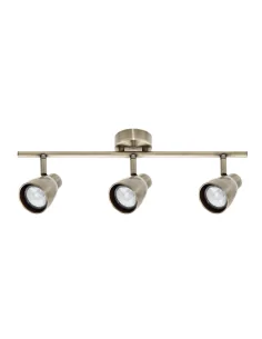 Regleta Diego 3xgu10 Cuero 123390314 Fabrilamp, Lámparas modernas