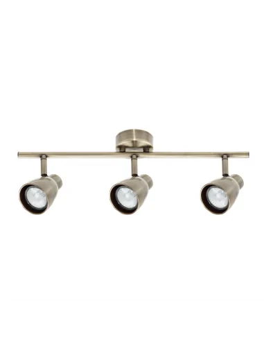 Regleta Diego 3xgu10 Cuero 123390314 Fabrilamp, Lámparas modernas
