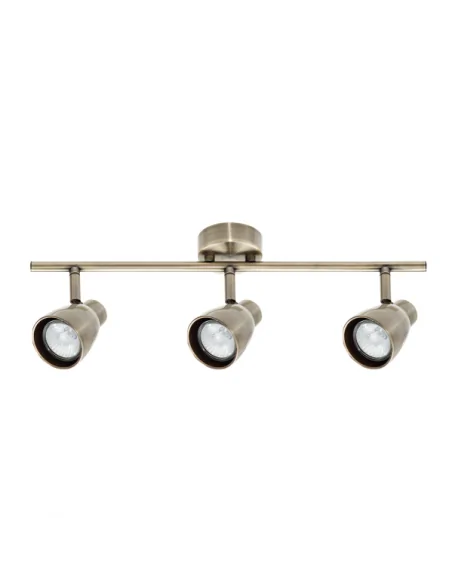 Regleta Diego 3xgu10 Cuero 123390314 Fabrilamp, Lámparas modernas
