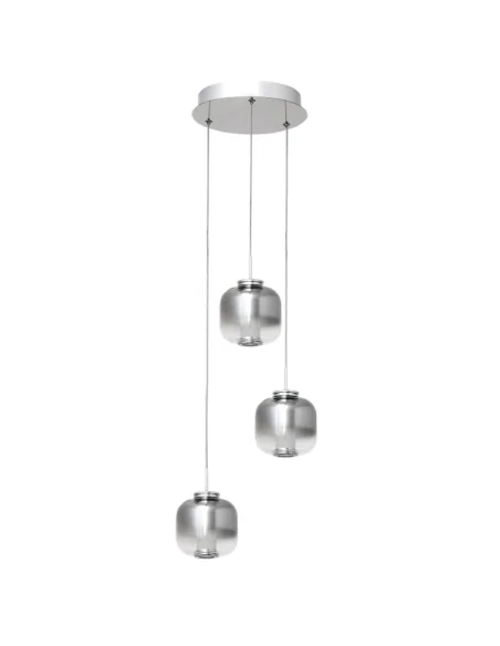 Colgante 3x5w 4000k 900lm Malvina Cromo Regx22d A18850320B Fabrilamp, Lámparas modernas