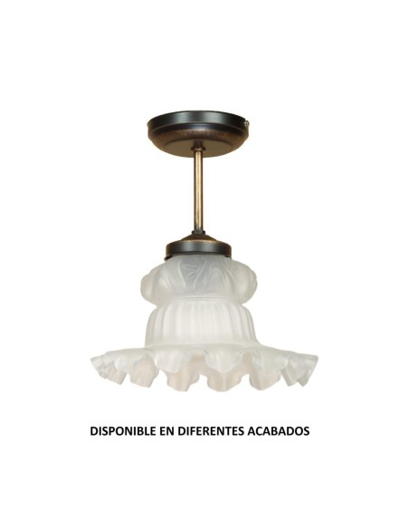 Colgante forja 1XE14 Ø23cm altura 27cm 107, Lámparas de forja
