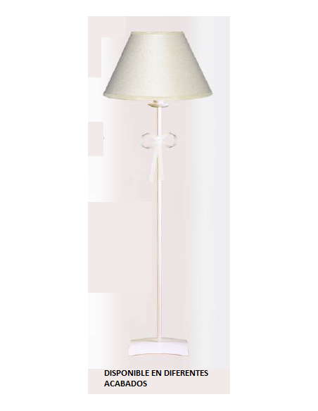 Pie de salón forja 1xE27 alto 125cm 1105, Lamparas de pie