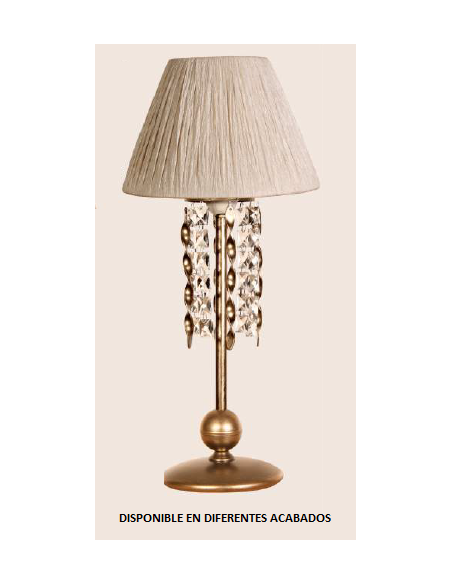 Sobremesa forja 1xE14 alto 48cm 1206/M, Sobremesas