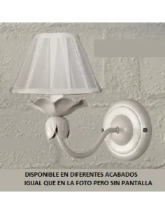 Aplique forja 1xE14 ancho 18cm alto 18cm 1601/1 VELA, Lámparas de forja