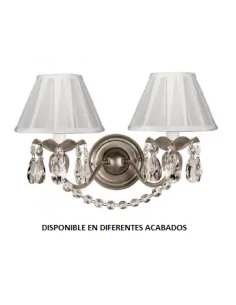 Aplique forja 2xE14 ancho 39cm alto 22cm 1631/2 PANTALLA, Lámparas de forja
