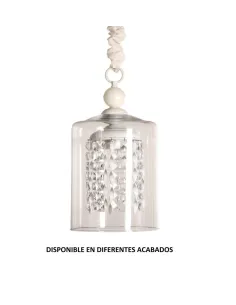 Colgante forja 1XE27 Ø20cm altura 40cm 206/M, Lámparas de forja