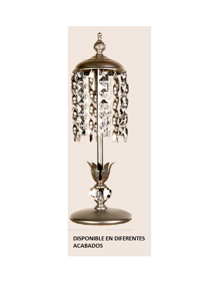 Sobremesa forja 1xE14 alto 35cm 2205/M, Sobremesas