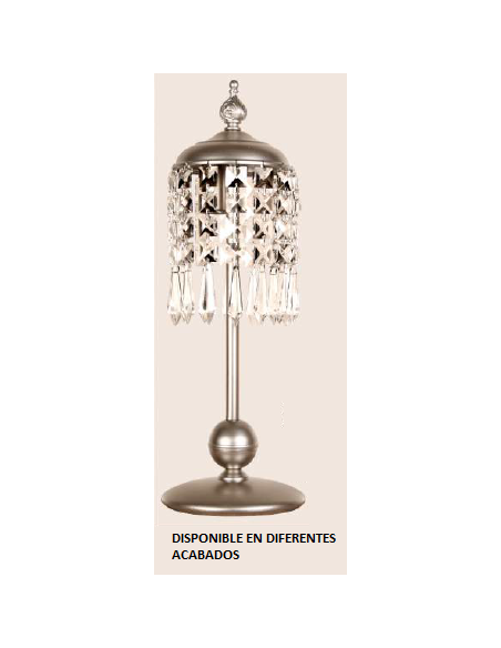 Sobremesa forja 1xE14 alto 35cm 2206/C, Sobremesas