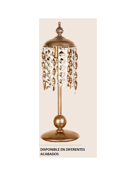 Sobremesa forja 1xE14 alto 48cm 2206/M, Sobremesas
