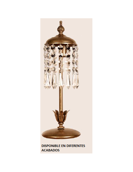 Sobremesa forja 1xE14 alto 35cm 2304/C, Sobremesas
