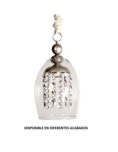Colgante forja 1XE14 Ø21cm altura 39cm 306/M, Lámparas de forja