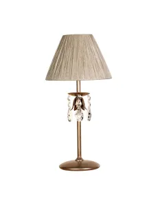 Sobremesa forja 1XE14 Ø23cm altura 49cm 342 PANTALLA, Sobremesas