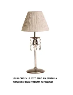 Sobremesa forja 1XE14 Ø23cm altura 49cm 342 VELA, Sobremesas