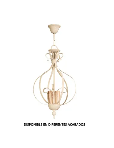 Colgante forja 3XE14 Ø30cm altura 50cm 379/P, Lámparas de forja