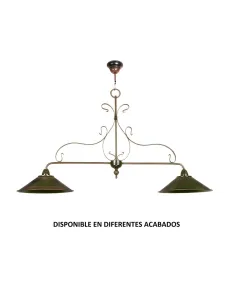 Lámpara forja 2XE27 Ø102cm altura 60cm 381/2, Lamparas de techo