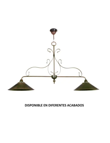 Lámpara forja 2XE27 Ø102cm altura 60cm 381/2, Lamparas de techo