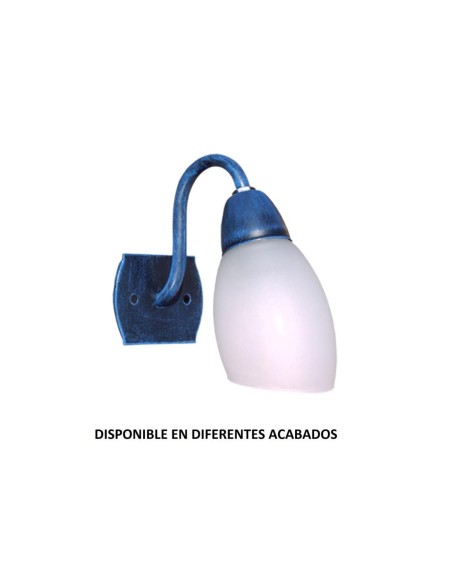 Aplique forja 1X27 Ø20cm altura 45cm 402/1 C, Lámparas de forja