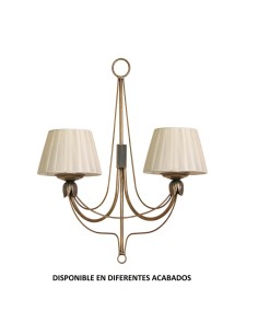Lámpara forja 2XE14 Ø43cm altura 55cm 41/541, Lamparas de techo