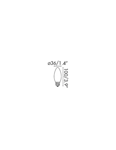 Bombillas B35 HALOGENA 15609 FARO vela e27 42w 630lm ecohalogena, EcoHalógenas