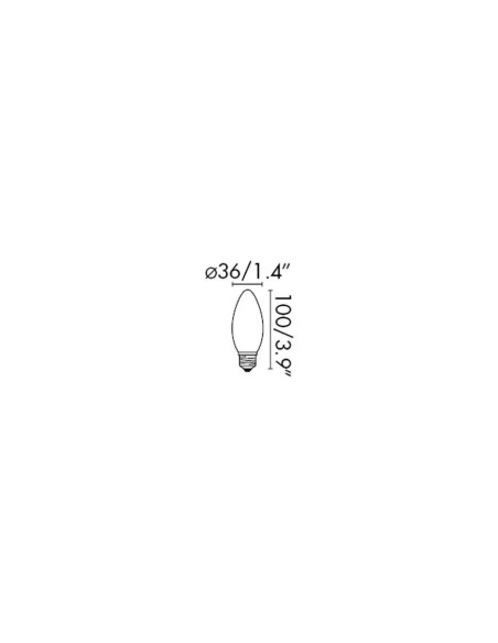 Bombillas B35 HALOGENA 15609 FARO vela e27 42w 630lm ecohalogena, EcoHalógenas