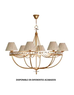 Lámpara forja 6xE14 550/6, Lamparas de techo