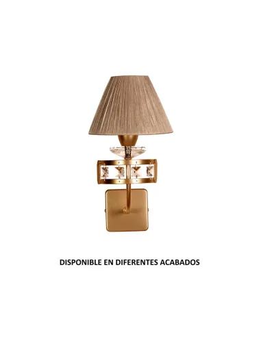 Aplique forja 1XE14 Ø18cm altura 32cm 551/1 PANTALLA, Lámparas de forja