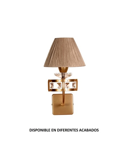 Aplique forja 1XE14 Ø18cm altura 32cm 551/1 PANTALLA, Lámparas de forja