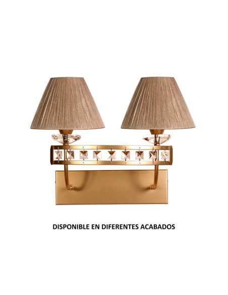 Aplique forja 2XE14 Ø41cm altura 32cm 551/2 PANTALLA, Lámparas de forja
