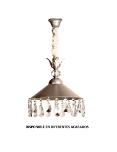 Colgante forja 2XE14 Ø41cm altura 32cm 570/30, Lámparas de forja