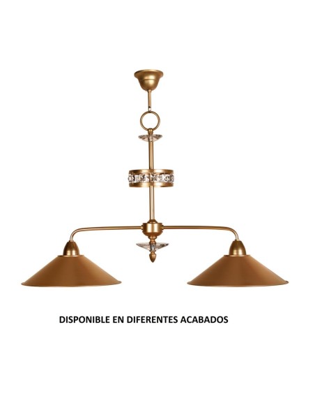 Lámpara forja 2XE27 Ø79cm altura 51cm 571/2, Lamparas de techo
