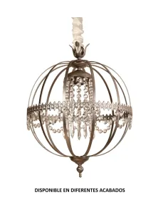 Colgante forja 1XE27 Ø43cm altura 55cm 580/45, Lámparas de forja