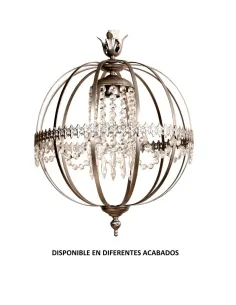 Colgante forja 1XE27 Ø56cm altura 70cm 580/60, Lámparas de forja