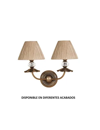 Aplique forja 2XE14 Ø34cm altura 33cm 601/2, Lámparas de forja