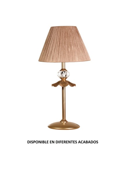Sobremesa forja 1XE27 Ø23cm altura 43cm 604, Sobremesas
