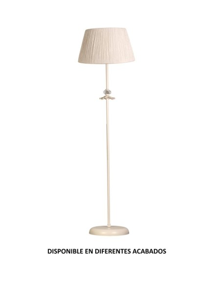 Pie de salón forja 1XE27 Ø35cm altura 159cm 606, Sobremesas