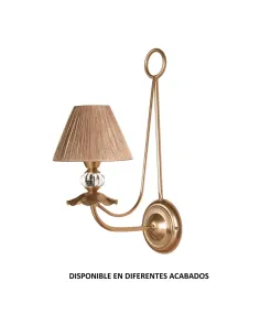 Aplique forja 1XE14 Ø18cm altura 46cm 607/1, Lámparas de forja