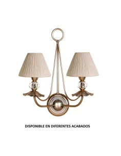 Aplique forja 2XE14 Ø38cm altura 46cm 607/2, Lámparas de forja