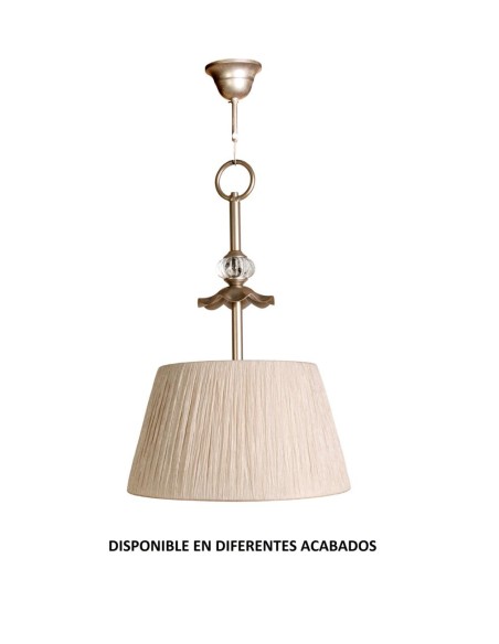 Colgante forja 1XE27 Ø35cm altura 53cm 608, Lámparas de forja