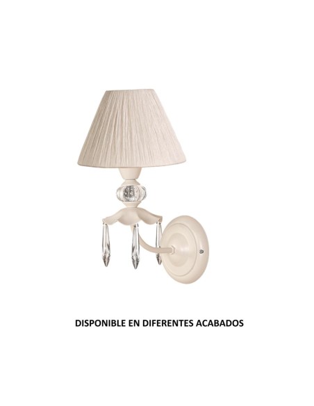 Aplique forja 1XE14 Ø18cm altura 33cm 631/1, Lámparas de forja