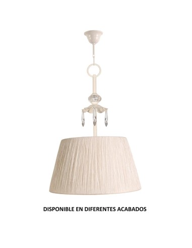 Colgante forja 1XE27 Ø35cm altura 53cm 638, Lámparas de forja
