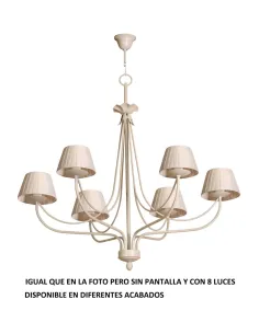 Lámpara forja 8xE14 710/8 VELA, Lamparas de techo