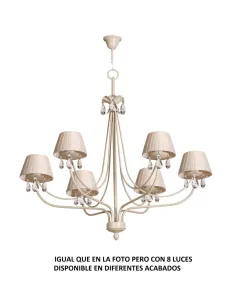 Lámpara forja 8xE14 730/8, Lamparas de techo