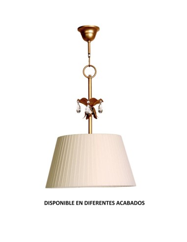Colgante forja 1XE27 Ø20cm altura 57cm 738, Lámparas de forja